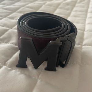 MCM Monogram Leather Belt